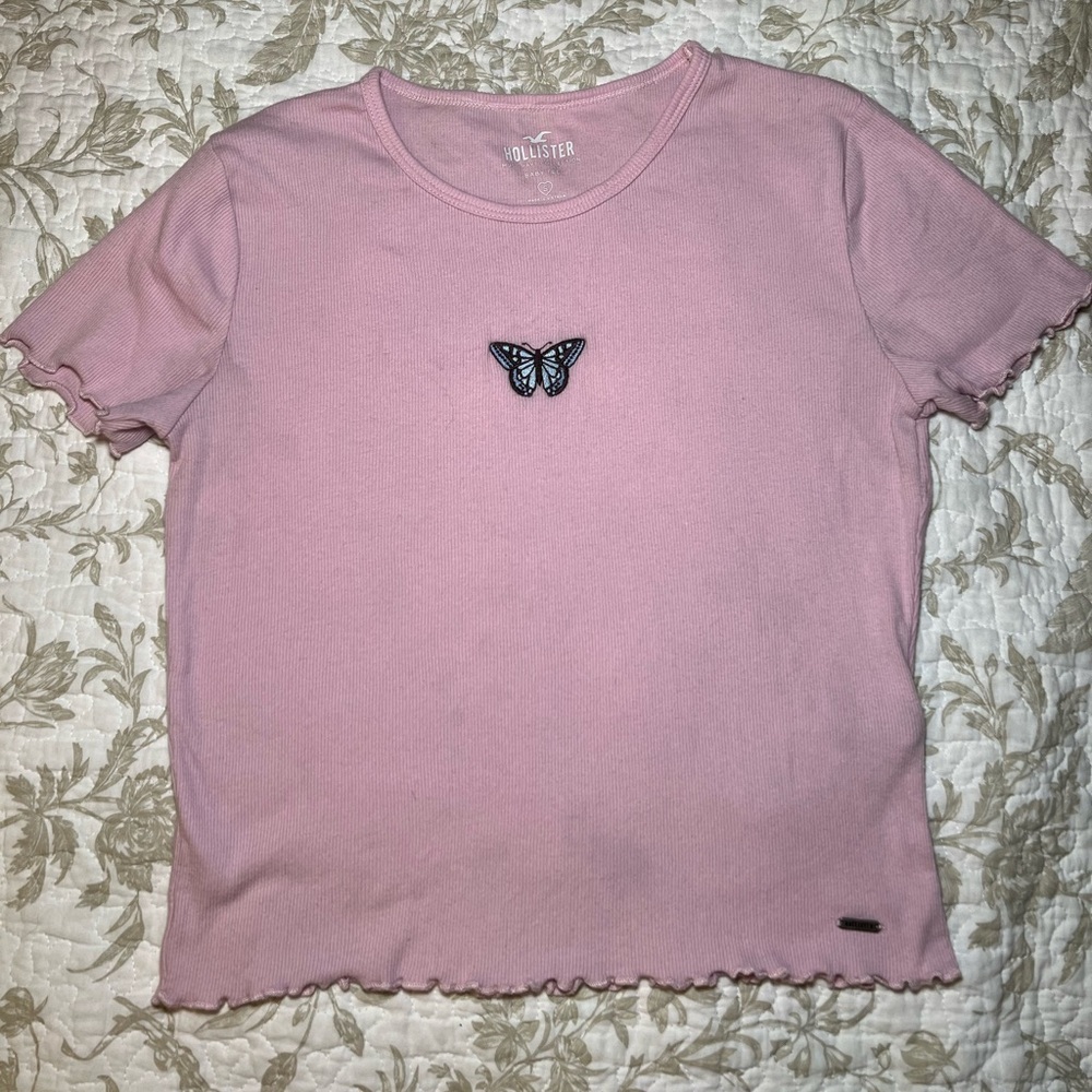 Baby Tee Crop Top Bundle, size small y2k Hollister Wild Fable Pink Floyd T Shirt - Picture 2 of 10
